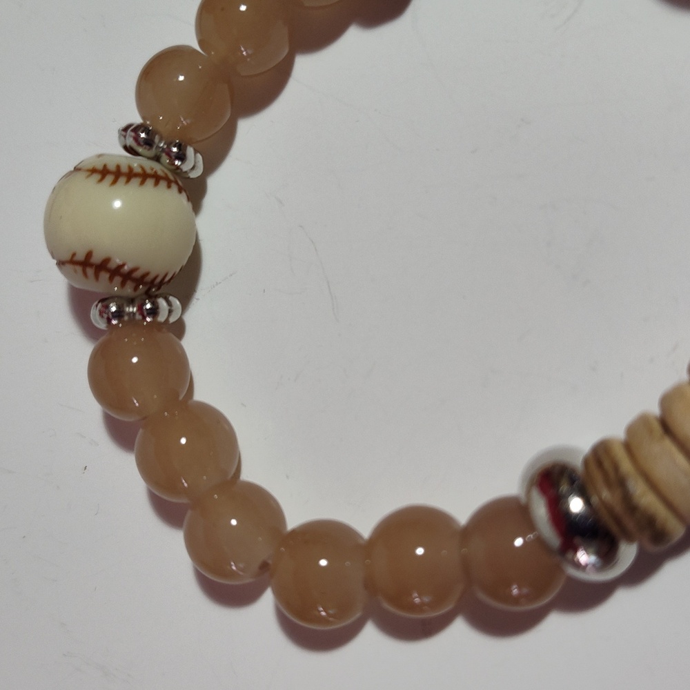 5 pc Stretch Bracelets Boho Wood Beads Versatile Mix & Match Charm Paris Feather - Picture 8 of 14